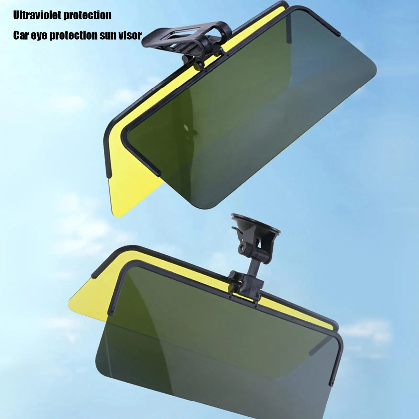 Auto-Sonnenblenden-Verlängerung, Blendschutz, ausziehbarer Windschutzscheiben-Sonnenschutz, blockiert seitliche Sonnenstrahlen, passend für die meisten Fahrzeuge, einfache Clip-On-Installation – Detail 6
