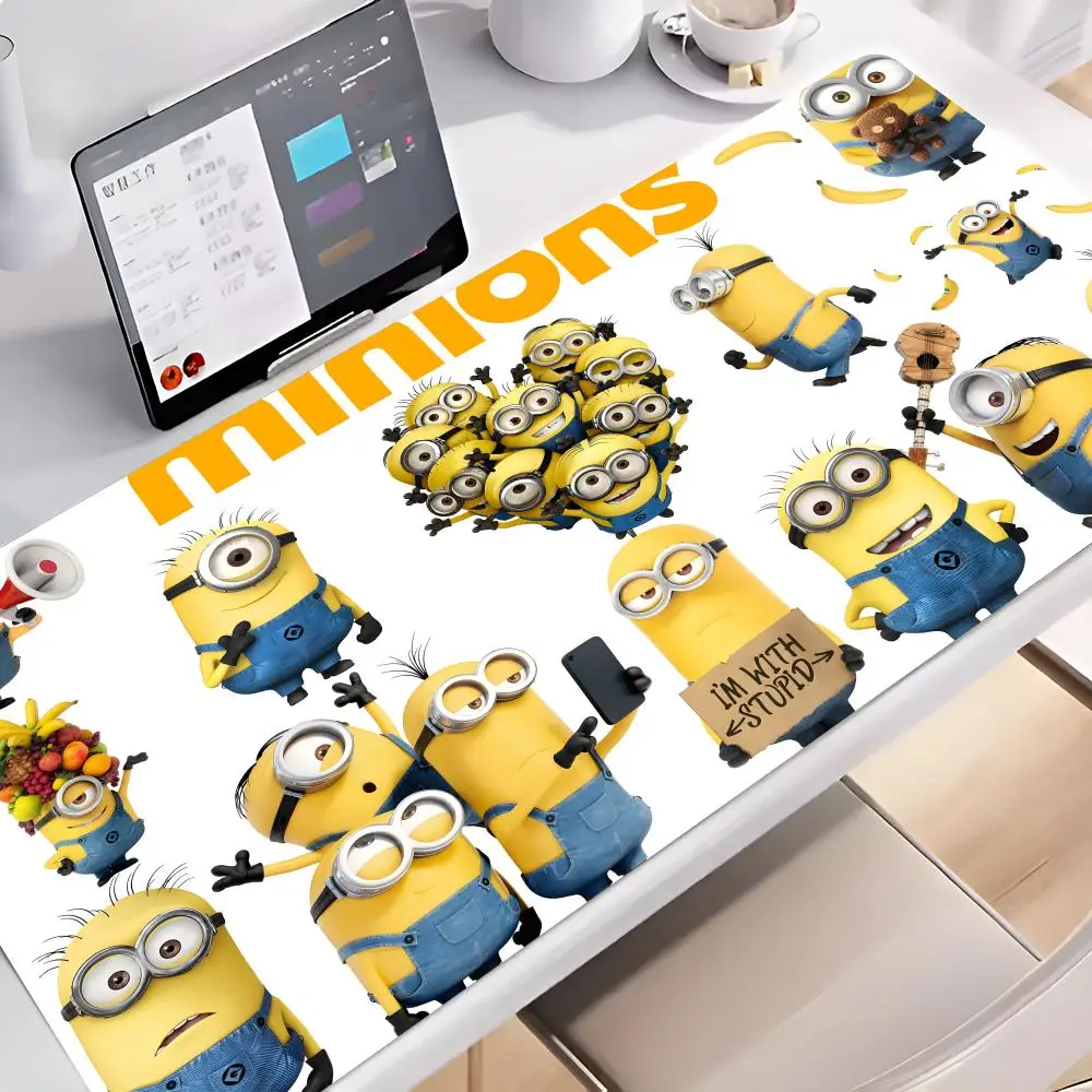 Funny M-Minions Cartoon Mouse Pad Rubber Mat Laptop Xxl Mousepad Notebook Gamer Computer Table Gaming Accessories