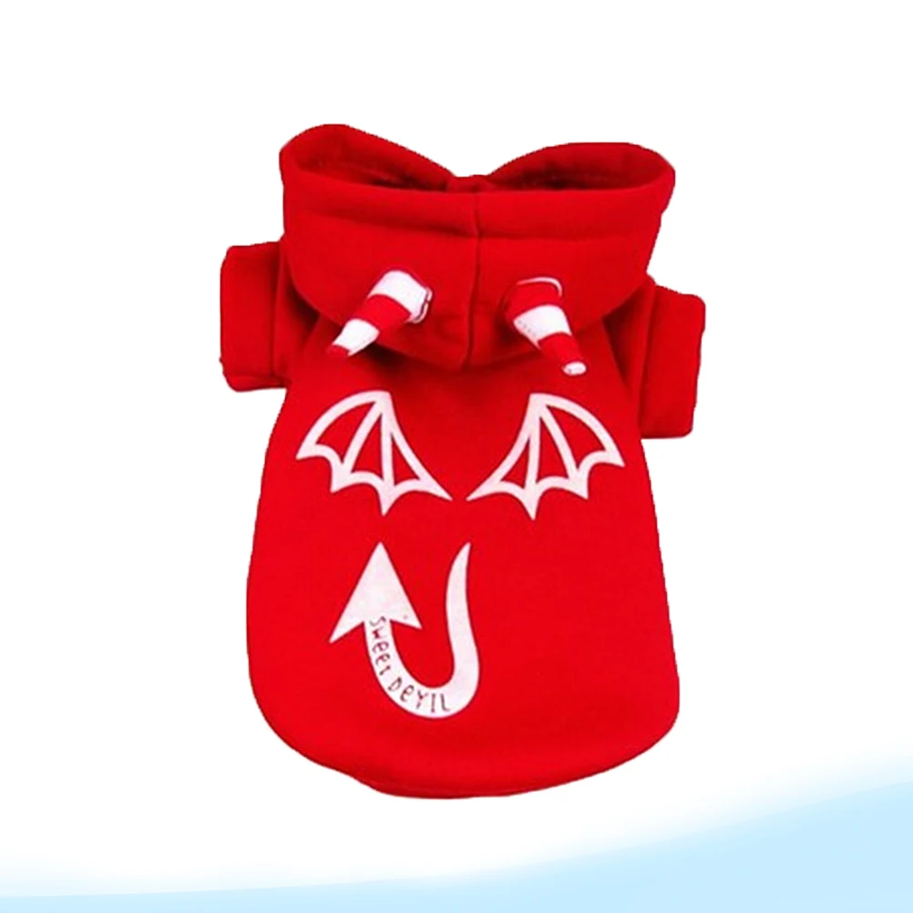 

Pet Luminous Demon Jacket Dog Halloween Outfit Vampire Costume Fancy Dress Costumes Puppy with Hat Sweatshirt