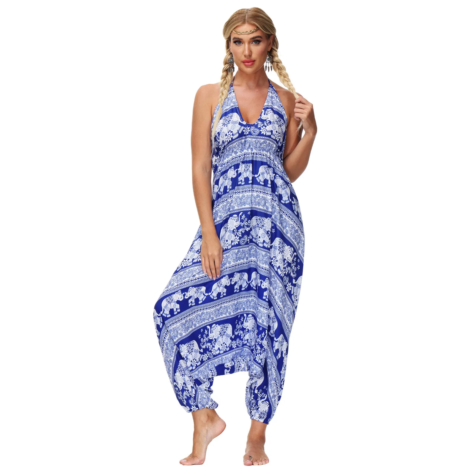 

Bohemian Pants Women Pantalones Mujer Hippie High Waist Rayon Harem Baggy Boho Yoga Beach Wear Pour Femme Calca Feminina Printed