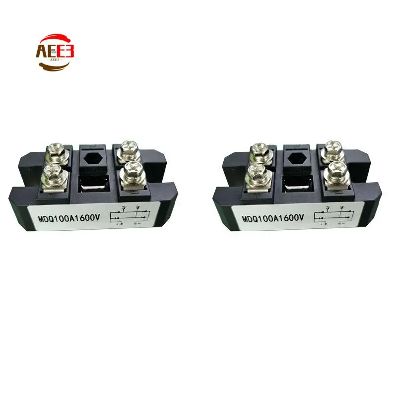 AEE3-2X MDQ 100A-1600V Black Single-Phase Diode Bridge Rectifier 100A Amp High Power 1600V
