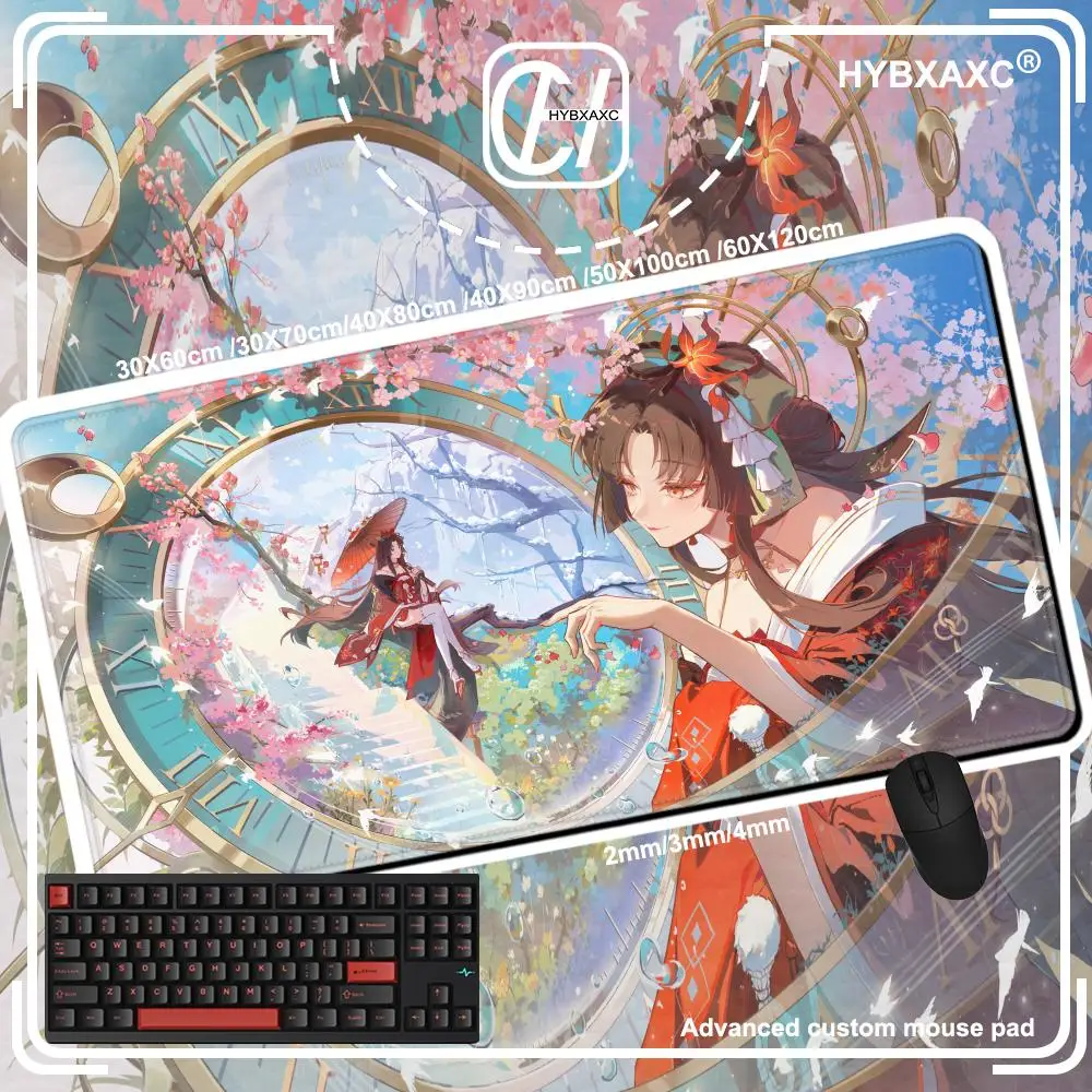900x400MM Anime Girl Neverness to Everness Laptop Mat Kawaii Lacrimosa Mouse Pad Non-Slip Rubber Edge locking Gaming Accessories