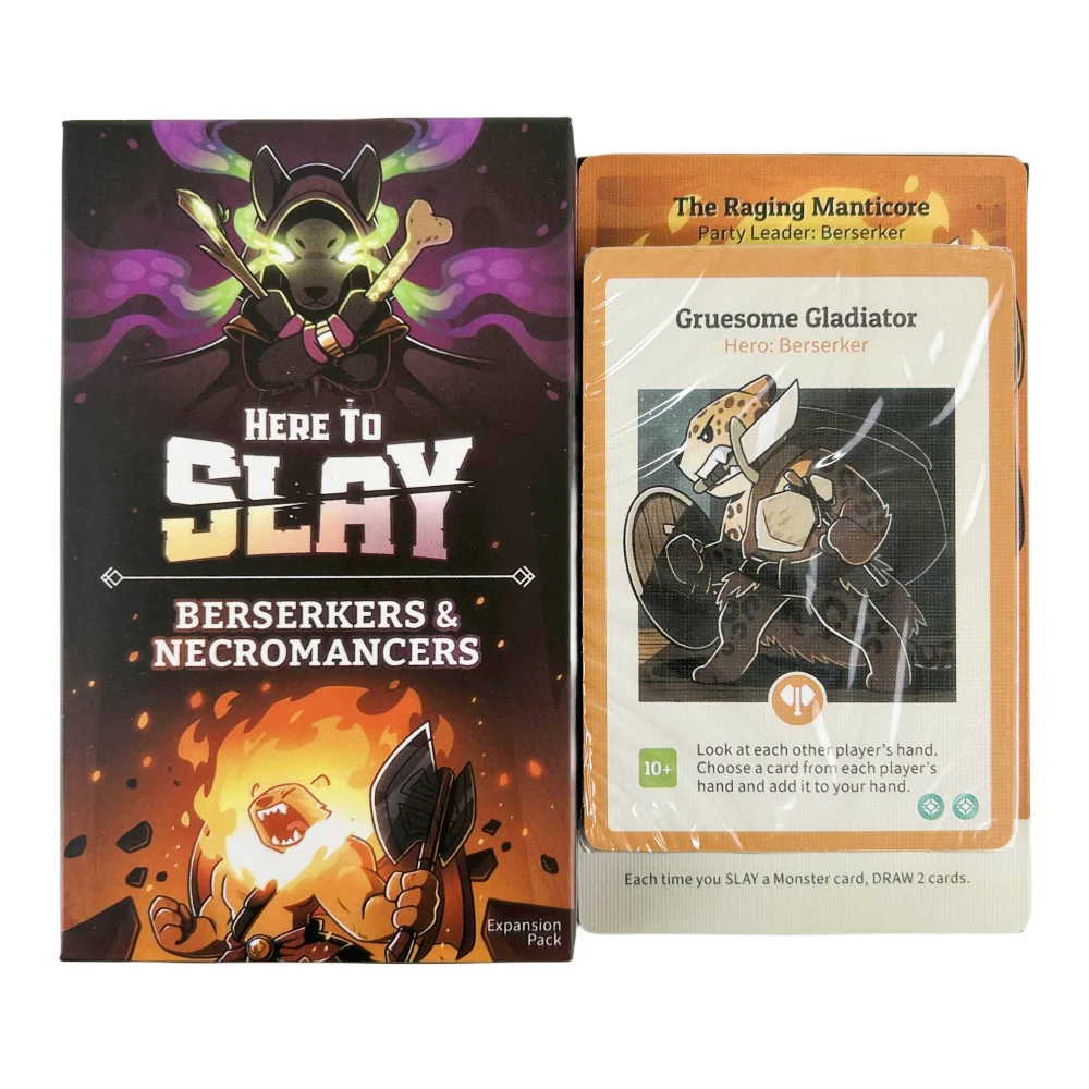 Here to Slay Here to Sleigh Holiday Expansion Pack Strategic Role Playing Card Game for Kids Teens Adults 2-6 Player