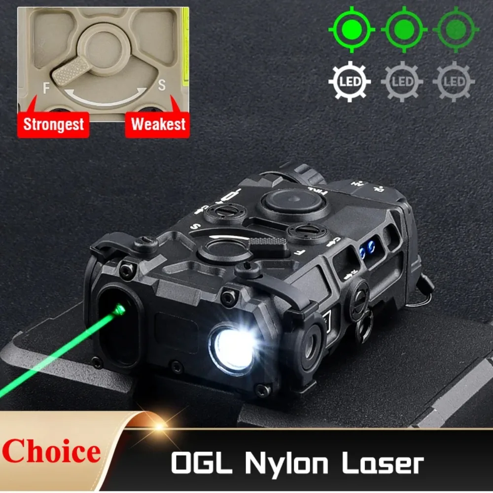 التكتيكية OGL الليزر مصباح ليد جيب أحمر أخضر أزرق سلاح بندقية الصيد مصباح البصر مع التبديل صالح 20 مللي متر Picatinny السكك الحديدية