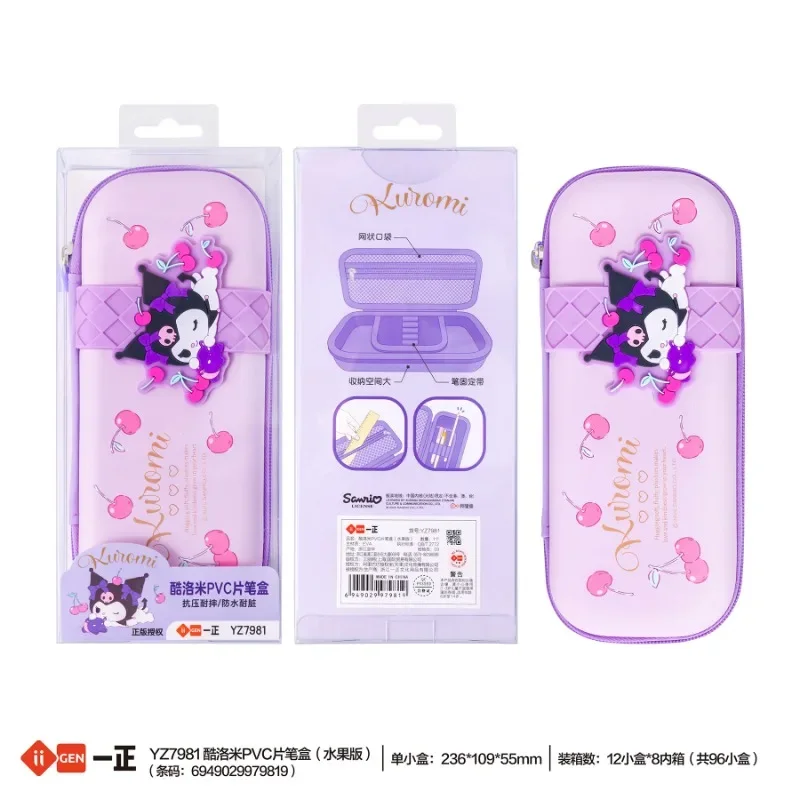 جديد أنيمي الكرتون Miniso Sanrios Kuromi صندوق أدوات مكتب Ins Kawaii سعة كبيرة إيفا صندوق القلم تعلم القرطاسية الهدايا