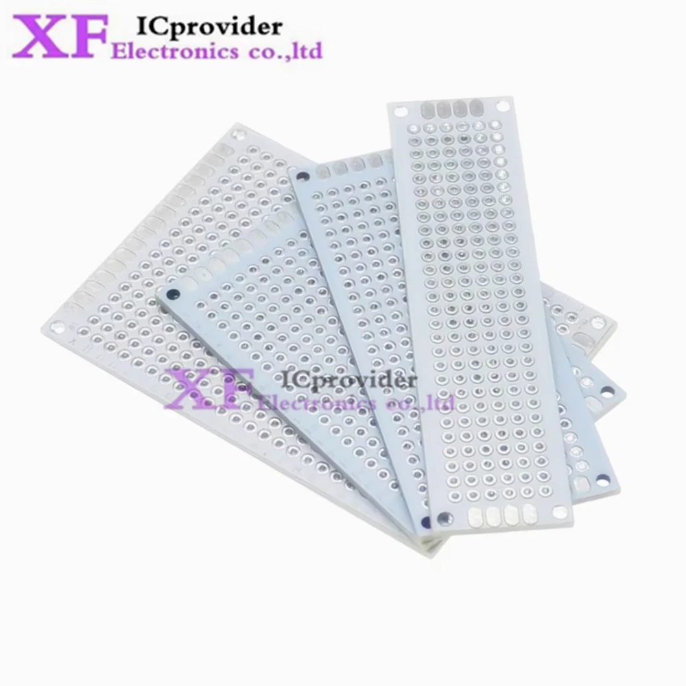5PCS PCB Protoboard White Double Side Prototype Board 2x8cm 3x7cm 4x6cm 5x7cm Printed Circuit Boards DIY Electronic Kit