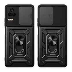 For Poco F4 5G Case Shockproof Armor Camera Lens Protection Funda For Poxo Poko Pocco Little F4 F 4 PocoF4 Car Holder Ring Cover