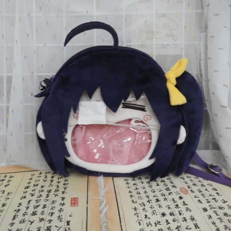 Mochila De felpa de PVC de gran capacidad para mujer, bolsa de Anime, amor, Chunibyo, otros personajes, Takanashi, Rikka, Kawaii, suave, Itabag