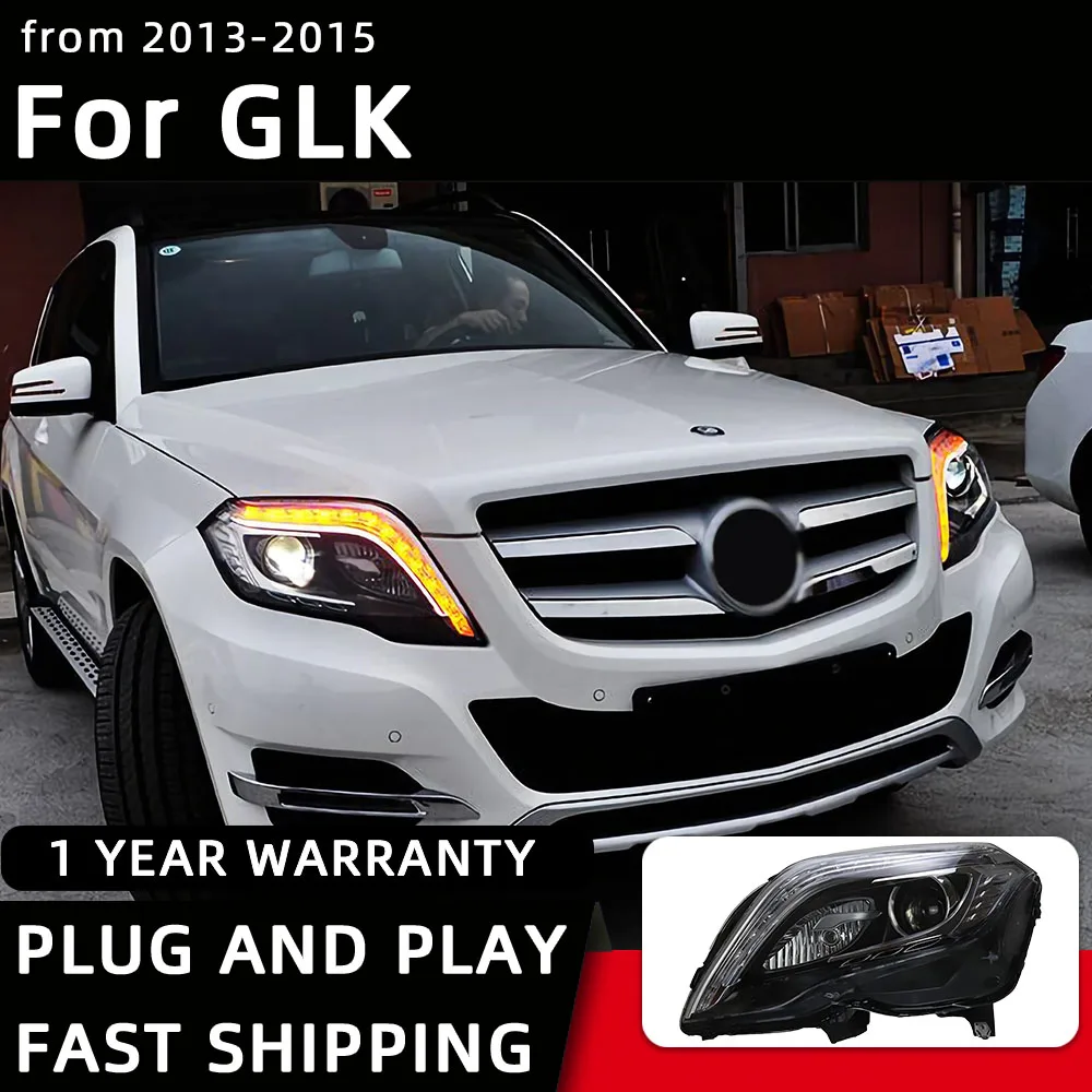 Car Styling Headlights for Benz GLK GLK200 GLK260 GLK300  LED Headlight 2013-2015 Head Lamp DRL Signal Projector Lens Automotive