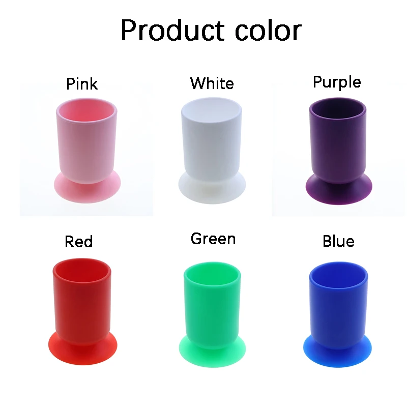 1 قطعة الإبداعية سيليكون جولة شفط كأس حامل قلم تخزين القرطاسية وأدوات ماكياج امتزاز قوي ليس من السهل الوجه