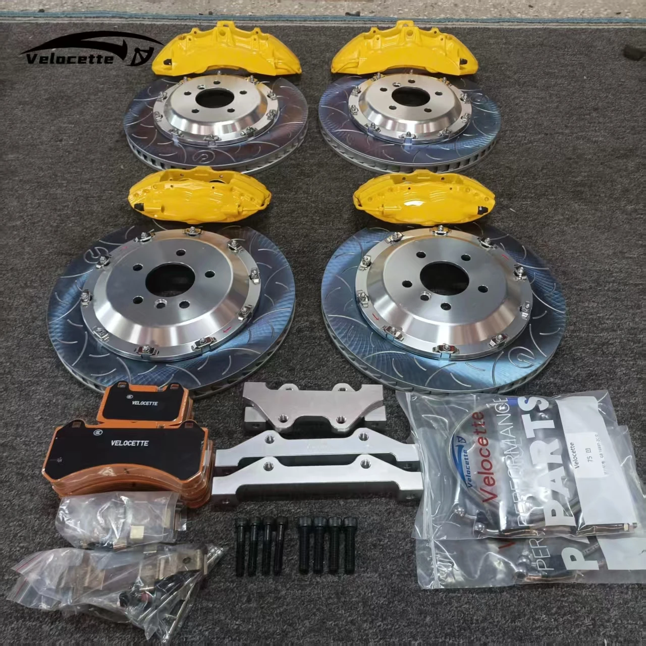 New style 18 Inch V6 6 Pot Performance Brake Calipers Sport Brake System Kit for Infiniti Q50 for BMW F15 for W211 for Supra A90