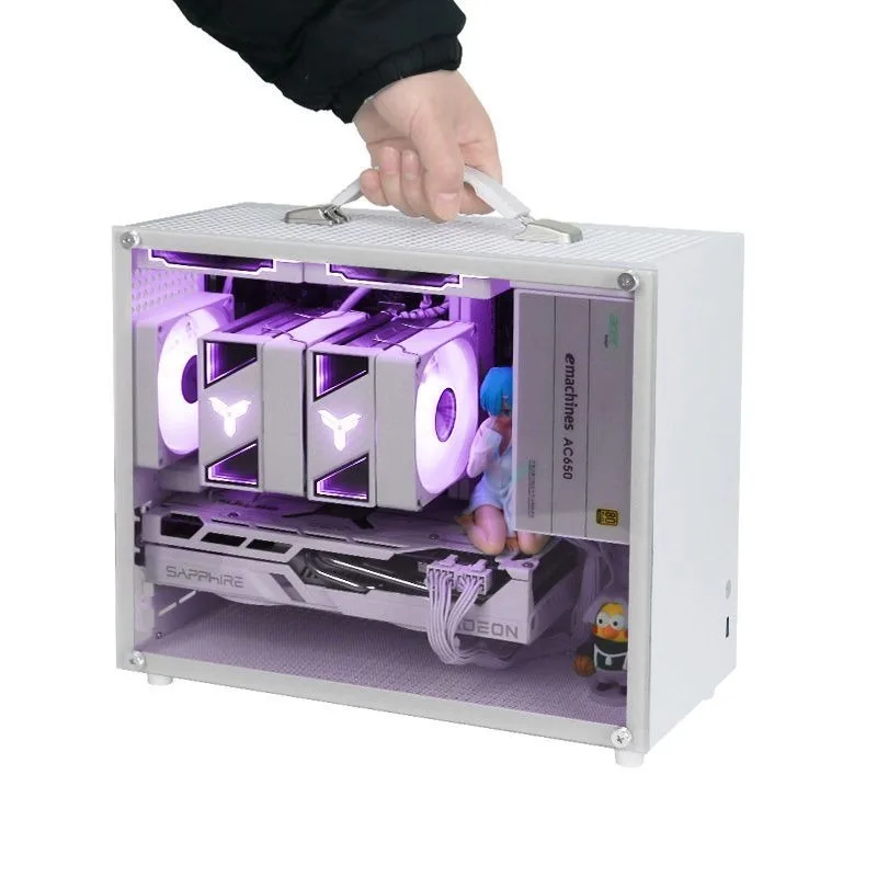 R5 9600X/RX9070GRE Mini, Portable Host Dormitory Desktop DIY Assembly Computer R75700X