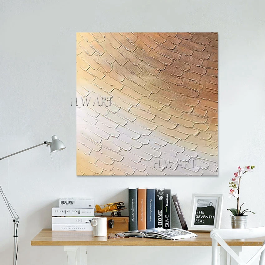 

Толстая тяжелая текстурированная художественная ручная работа, картины маслом на холсте, безрамная, картина для декора детского сада, абстрактная стена современного дизайна