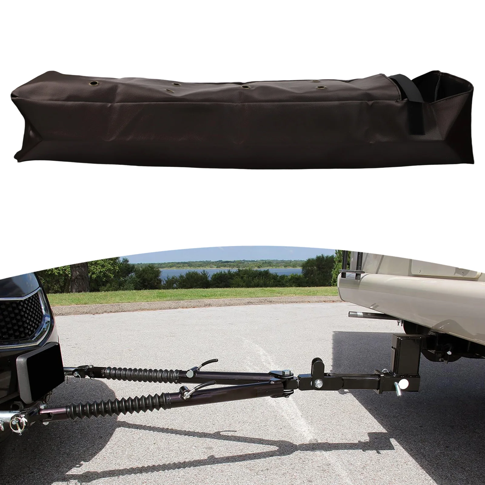 

Heavy Duty Tow Bar Protection Shield Towing Equipment Shield Heavy Duty Protection Quick Coverage Before Storage