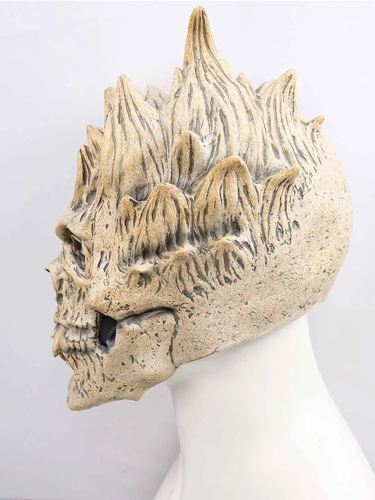 Halloween Horror Skeleton Mask Full Head Skull Mask Warrior Death Demon Masks Cosplay Party Masque Skull Helmet Costumes