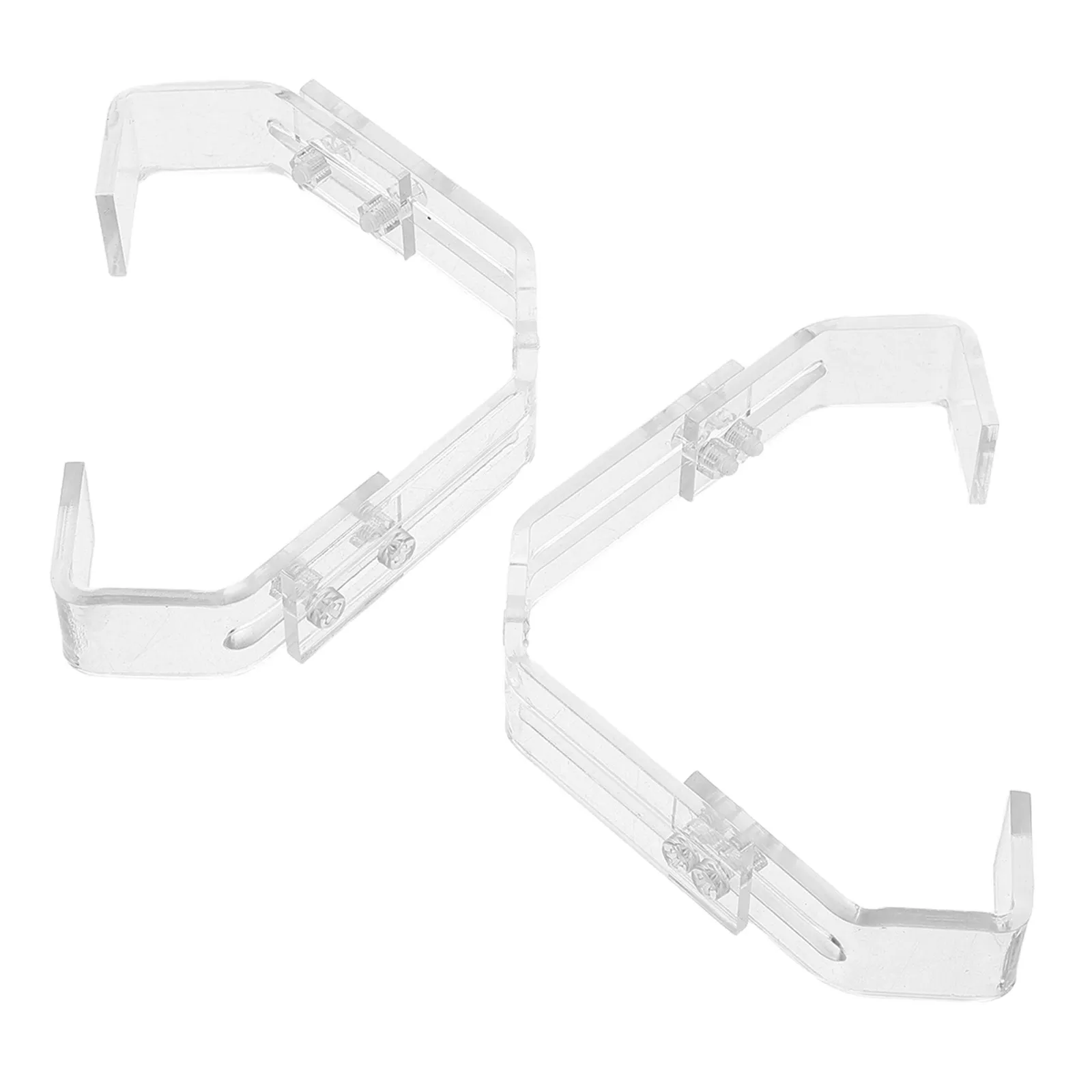 2pcs Adjustable Aquarium Lamp Clip Metal Fixing Holder For Glass Terrarium Reptile Tank Lighting Stand Replacement Claw