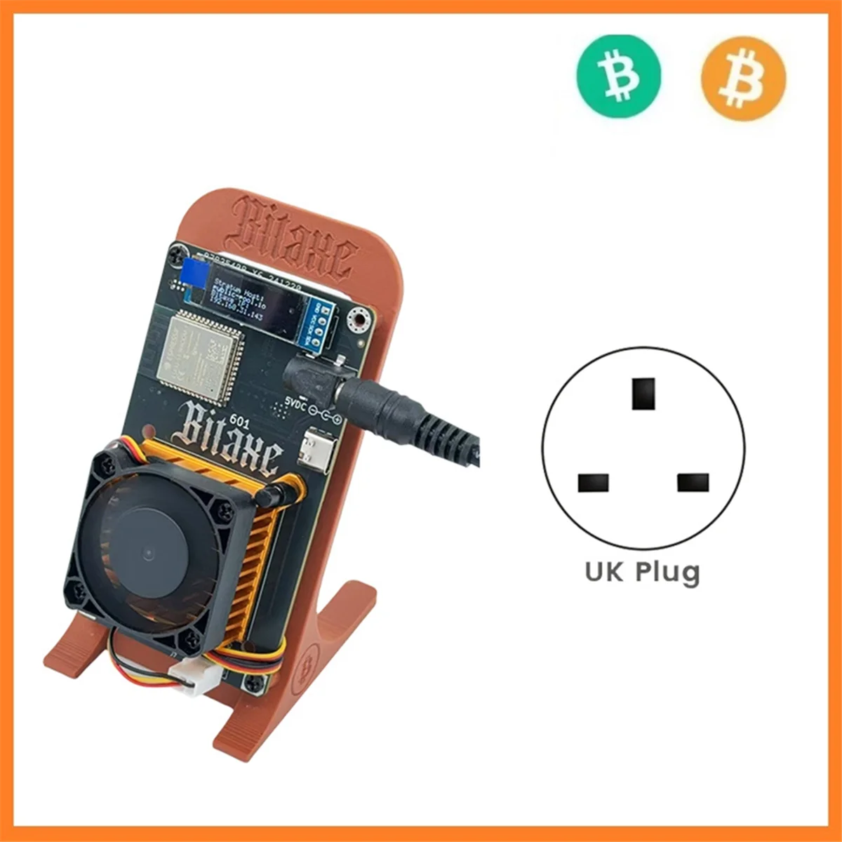 

T07CHOT-Bitaxe Gamma 601 Bitcoin Solo Lottery Miner 1,2TH/S 18-22 Вт BM1370 Asic Chip BTC Miner от Antminer S21 Pro UK PLUG