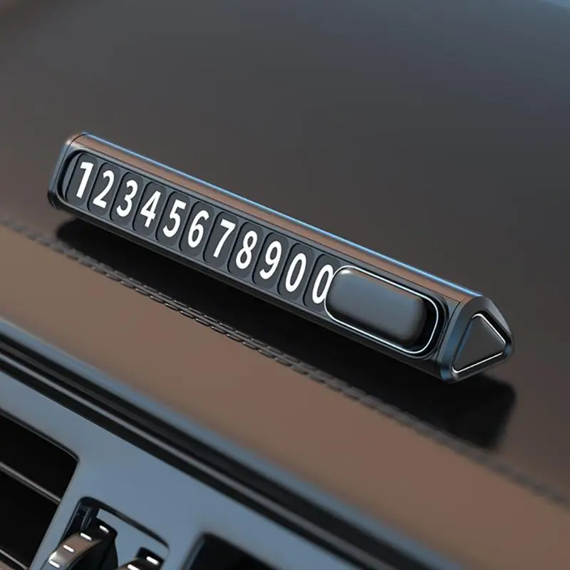 ~* Car Temporary Parking Sign Phone Number Plate Creative Hidden Temporary Parking Sign Car Decoration Gift