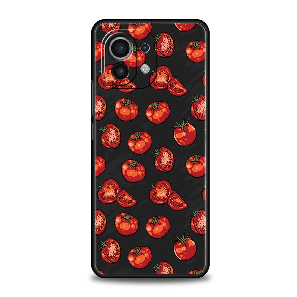 Fruits Tomatoes Pattern Phone Case Cover for Xiaomi Redmi Poco M4 M3 X3 X4 NFC Pro Mi 10 11 Ultra 10T 11T 12T 12 13 Pro Soft Bag