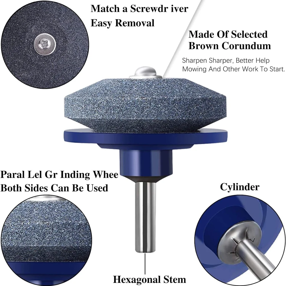 금속 연삭 연마 전기 드릴 수리 연마기, 숫돌 잔디 예초기 숫돌 칼날