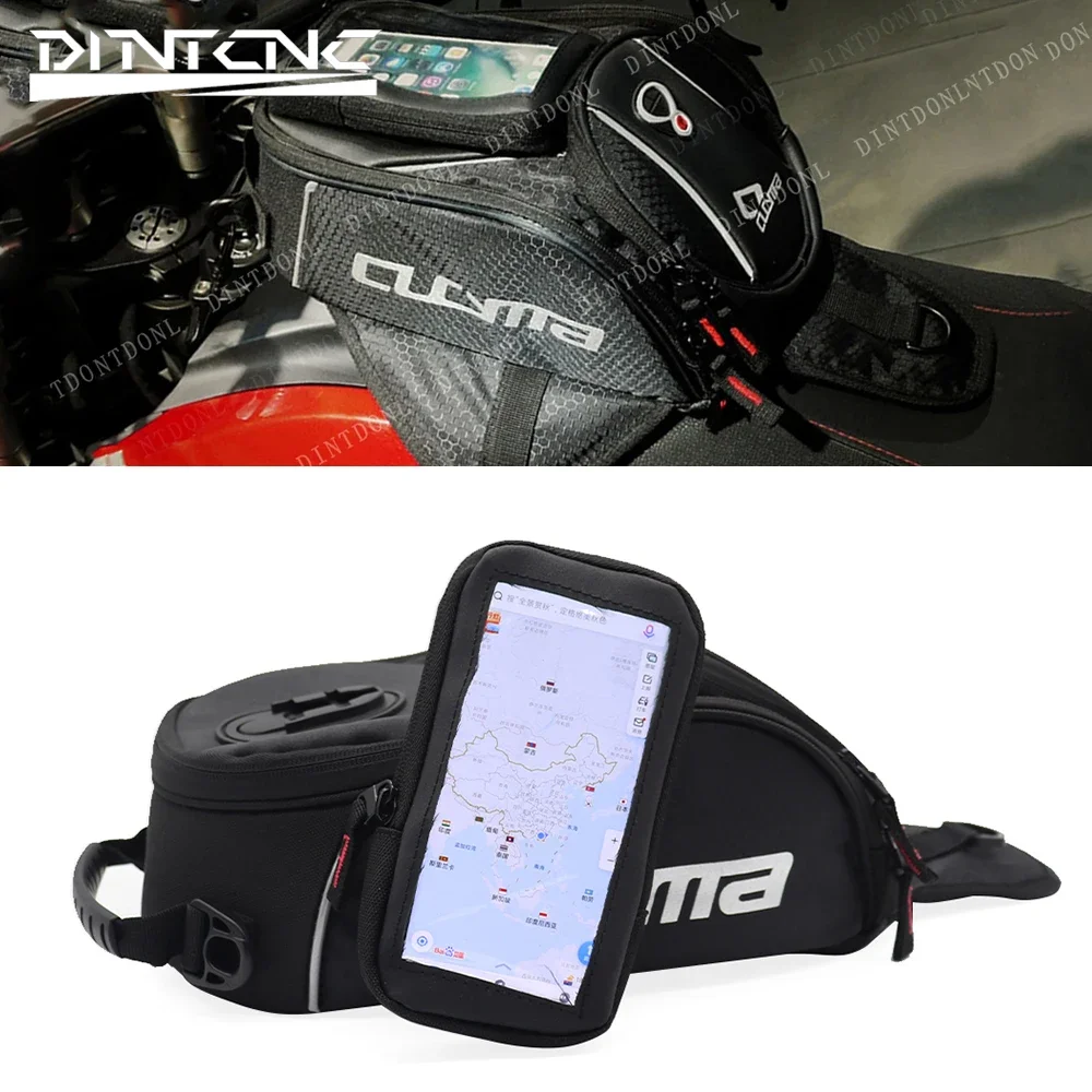 Luggage For DUCATI DIAVEL 1260 1260S XDIAVEL S DARK BLACK STAR Travel Backpack Mobile Phone Navigation Bale Fuel Tank Saddle Bag