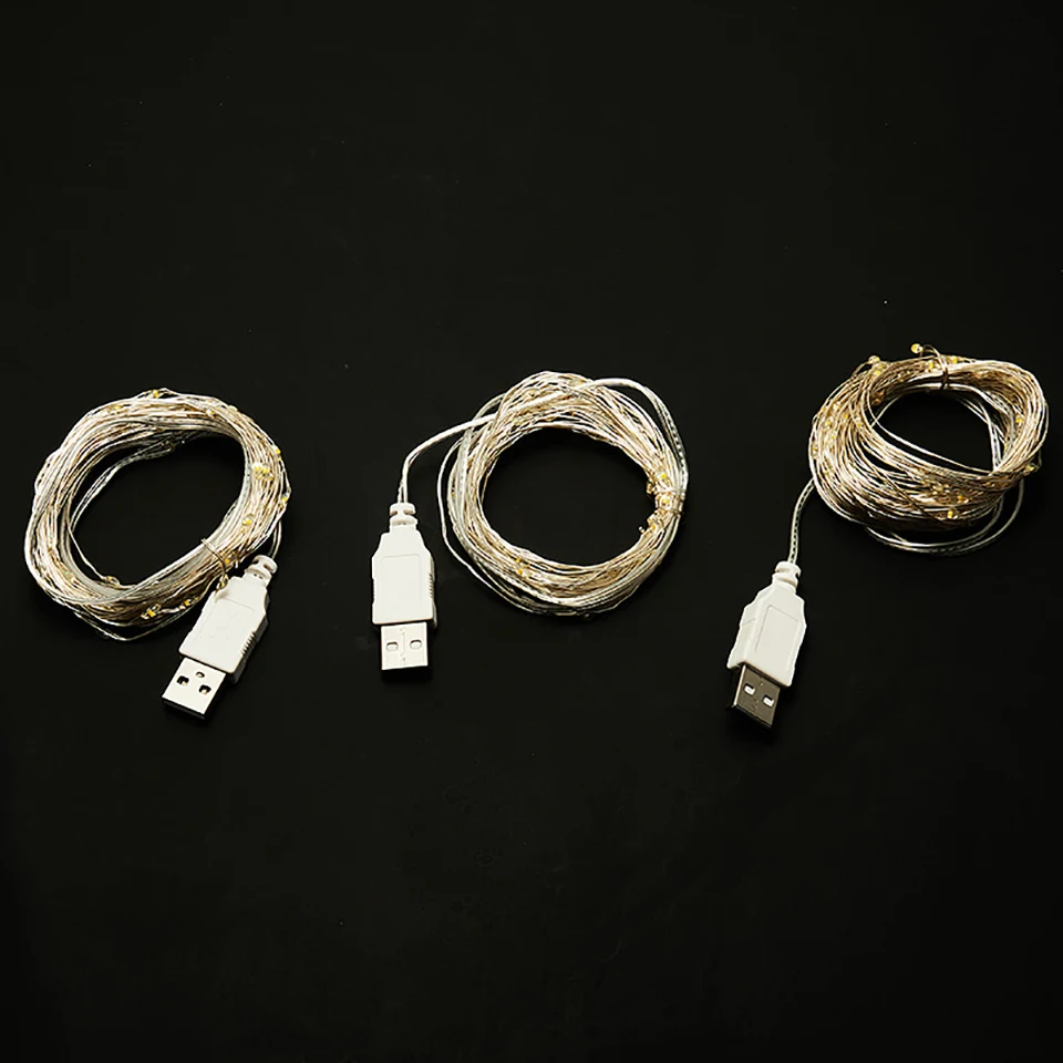 Lampu LED String Light Foto Clip Fairy Lights 10M USB Baterai Dekorasi Pohon Natal Garland Pernikahan Dekorasi Tahun Baru 2025
