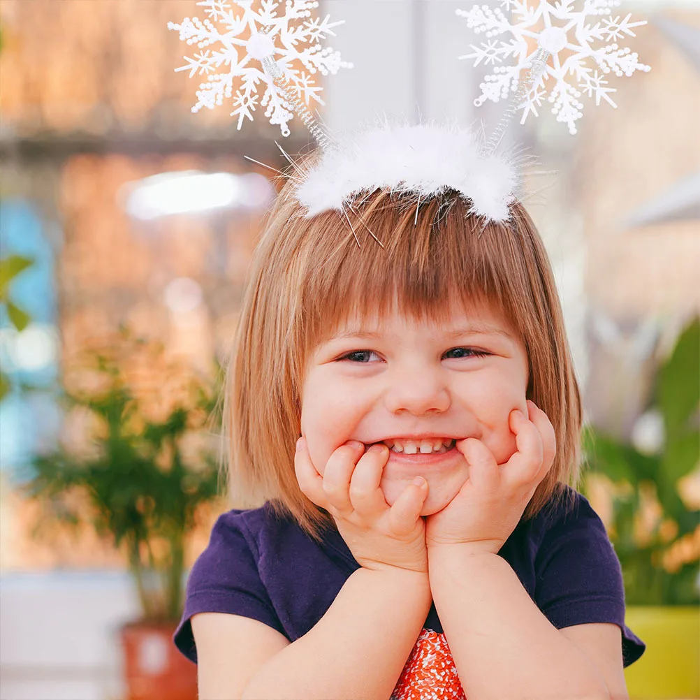 

8Pcs Christmas Headband Snowflake Hair Wear Adorable Xmas Party Hairband Stage Performance Festival Hair Ornaments