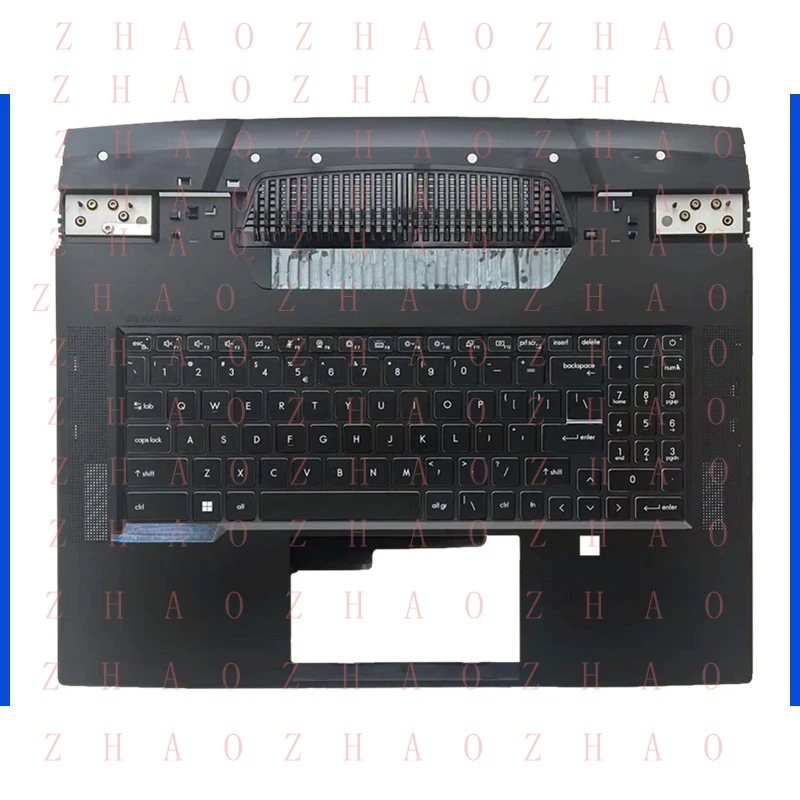 L+ New For MSI TITAN GT77 12UGS-009 MS-17Q1 Palmrest Cover With Backlit Keyboard