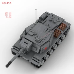 hot military WW2 Soviet Red Army ISU-152 self_propelled assaults tank war weapon vehicles Building Blocks model bricks toys gift