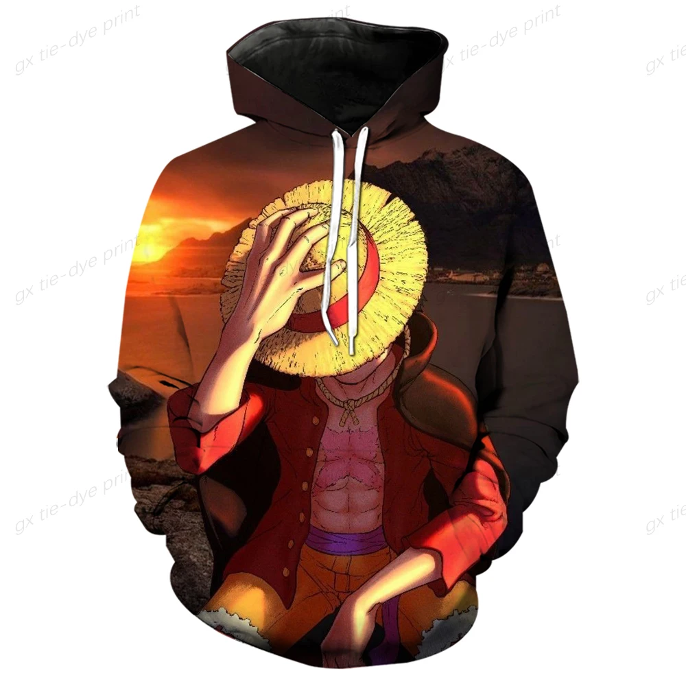 ONE PIECE Luffy Zoro Nami Robin Hoodies 3D Print Fashion Casual Men's and Women pullover