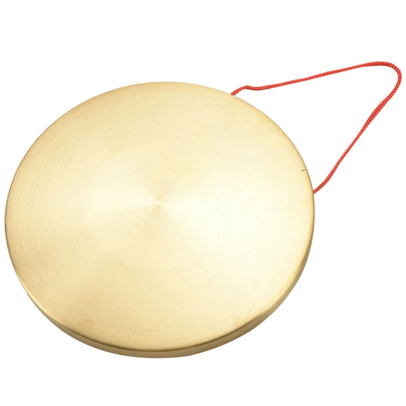 

ABLB-3Pcs 22Cm Hand Gong Brass Copper Chapel Opera Percussion With Round Play Hammer