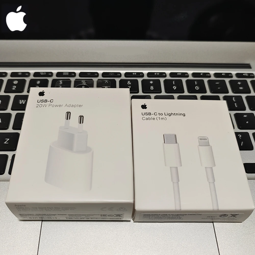 2026 original 20w USB-C adaptador de alimentação para iphone 17 16 15 mini pro max tipo c carregador rápido para apple cabo para iphone 14 13 plus