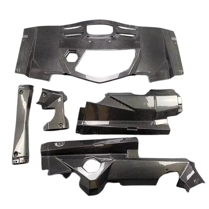 

Dry Carbon Fiber Engine Bay Panel Kit Interior Trims For Aventador LP700 LP720