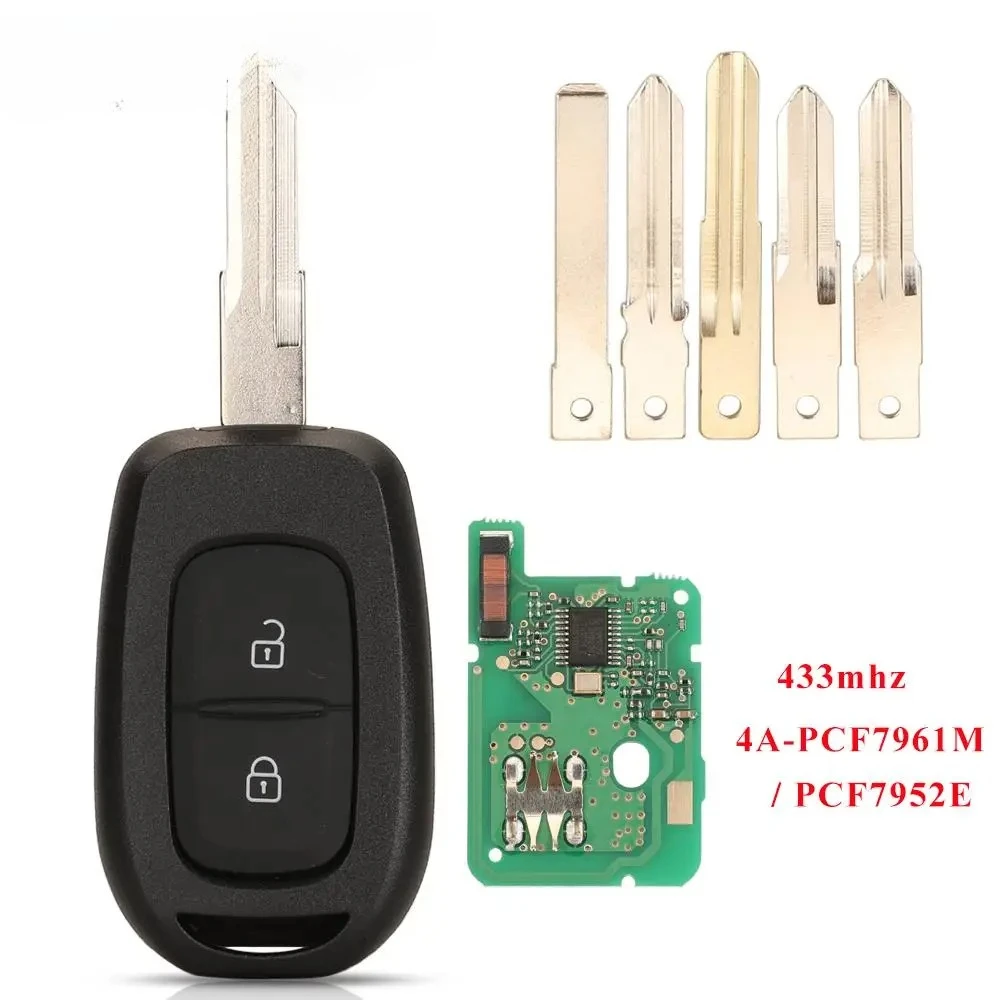 Remote Car Key 433mhz PCF7961M 4A for Renault Sandero Dacia Logan Lodgy Dokker Duster Trafic Clio4 Master3 VAUXHALL VIVARO
