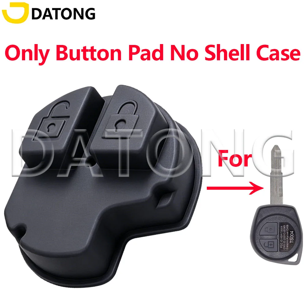 Datong 2 Button Replacement Silicone Car Key Buttons Pad Silicone Cover For Suzuki Grand Vitara Swift SX4 Liana Jimny