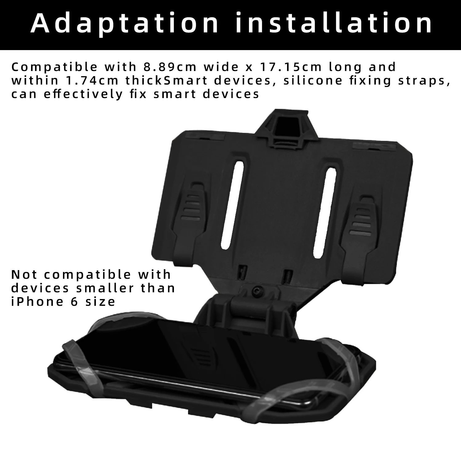 BOOIU Tactical MOLLE Phone Folding Navigation Board Chest Mobile Phone Plates Holder Panel CS Outdoor Vest Phone Holder Plates