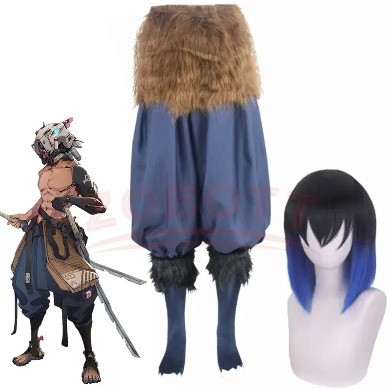 

DY2025Halloween Anime Carnival Inosuke Cosplay Costume Wild Boar Mask Japanese Style Sandals Adult Masquerade Birthday Party Cos