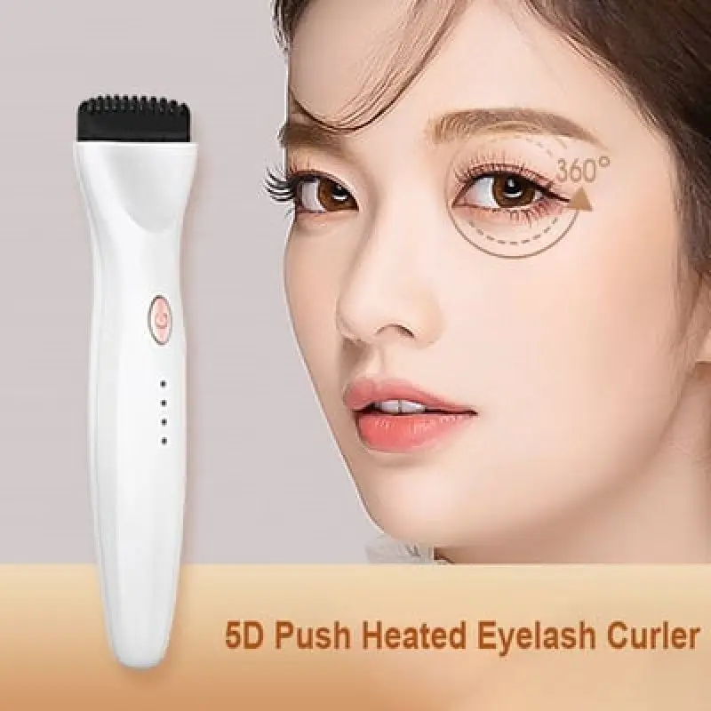 ホットビューラー 5D Push Heated Eyelash Curler 3Modes Electric Eye Lashes Eyelash Grafting Long Lasting Makeup Tool Hot Viewer