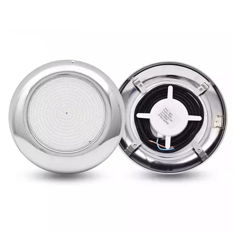 

2026 Design Stainless Steel LED Swimming Pool Light Resin Filled Underwater Pond Lighting RGB Multicolor with Remote Controller