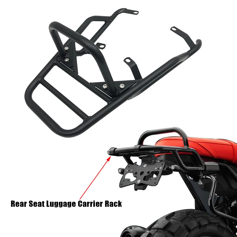 

For BMW R NINE T R NINET R9T R 9 T 9T Pure Racer Scrambler 2014-2020 Motorcycle Rear Seat Luggage Carrier Rack with Handle Grip