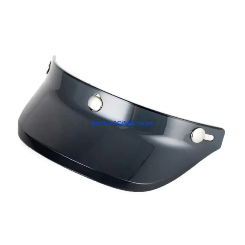 

G7ND AntiUV Fog Windproof 3 Snap-Button Visor for Open Face Helmet Wind Shield Up
