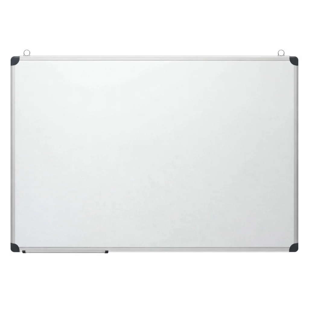 Pizarra Magnética Doble Cara Kmt Style – Superficie Blanca para Rotulador y Tiza, Tablero Reversible Magnético, Marco de Aluminio Resistente, Fácil Instalación – Ideal Oficina, Escuela, Hogar