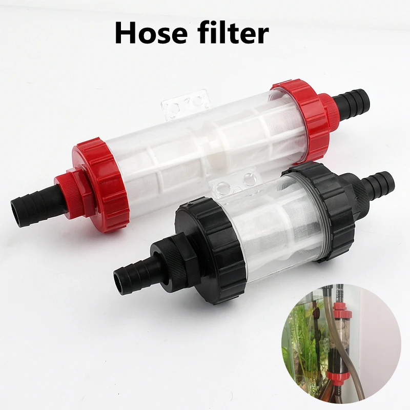 1~8  PCS 18/22mm Pagoda Hose Filter Agricultural Irrigation Fittings Aquarium Transparent Filter Fish Tank Water Pipe Filter