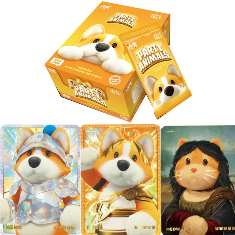 بطاقة حفلة الوحش الأصلية سلسلة أرشيف الوحش مجموعة الألعاب بطاقة محيط كرتوني لعبة أطفال هدية العيد #1