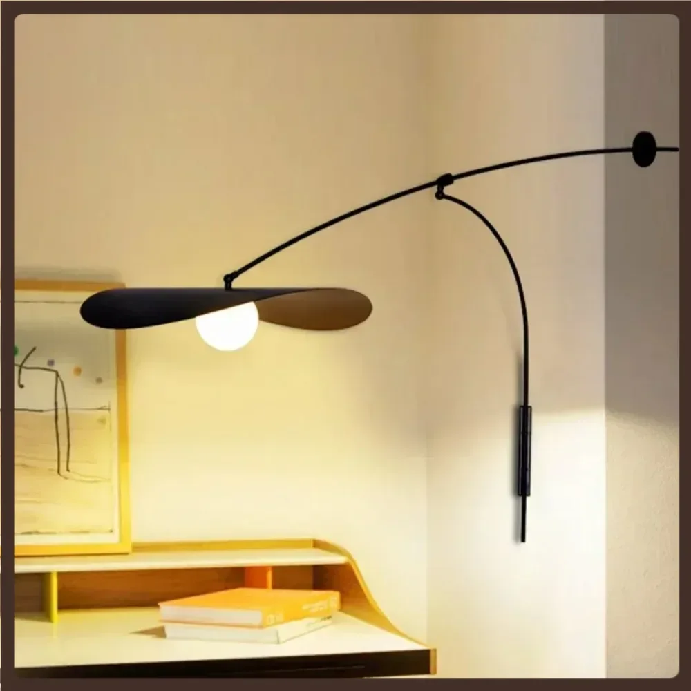 Modern Adjustable LED Bedside Wall Lamp Long Arm Reading Light for Bedroom Living Room Study Sofa - Energy Efficient bedroom