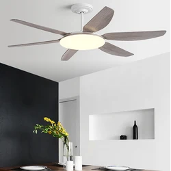 Ventilatore da soggiorno da 63 pollici Llights 2023 nuovo stile ristorante ventilatore da soffitto luce interna DC forti venti con lampadario a ventaglio