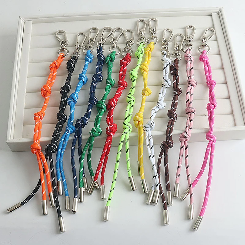 Colorful Key Lanyard Keychain Pendant Simple Bag Pendant Unique Handmade Keyrings Suitable For Backpacks Bag And Keys