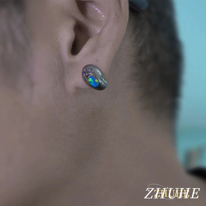 Jewelry Accessories For Women Men, Copper Alloy Material Sculpted Screaming Face Ear Plugs, Antique Specter Ear Expanders, Fashi
