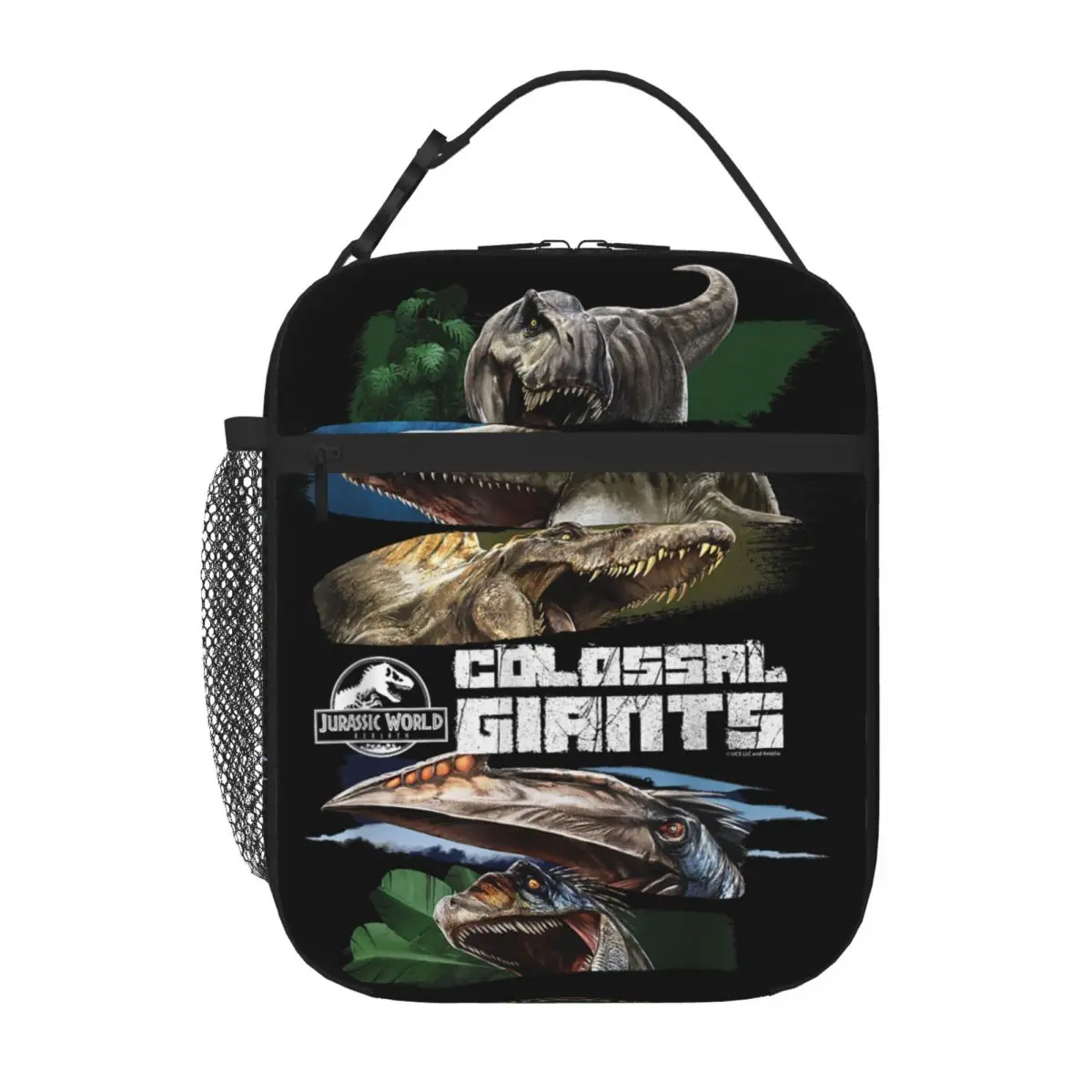 

Jurassic Rebirth World Insulated Lunch Bags Colossal Giants Vertical Food Container Portable Thermal Cooler Bento Box For Travel