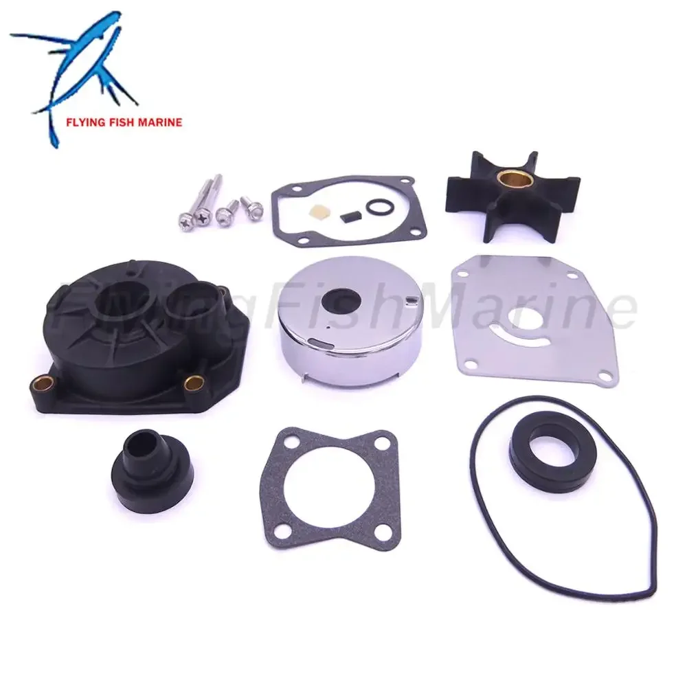 Outboard Engine 5000308 Water Pump Repair Kit with Housing for Evinrude Johnson OMC BRP 40HP 50HP 55HP 60HP Boat Motor